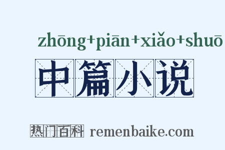 中篇小说是什么意思的图片